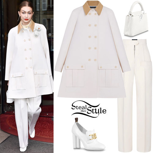 White Cape Coat and Pants