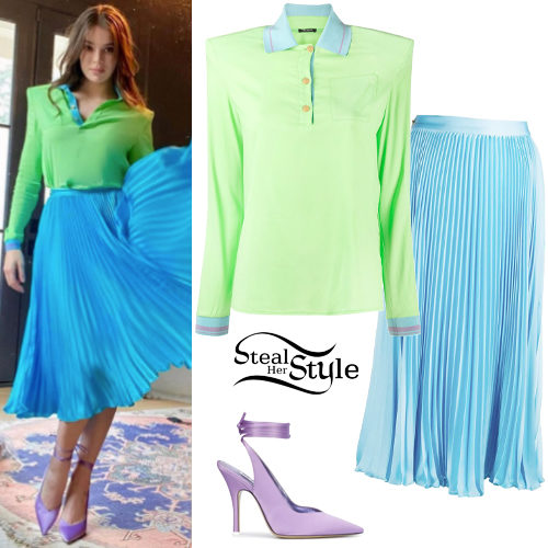 Green Blouse, Blue Skirt