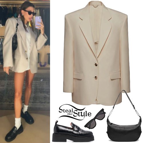 Beige Blazer, Platform Loafers