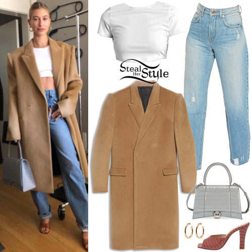 Beige Wool Coat, Leopard Corset