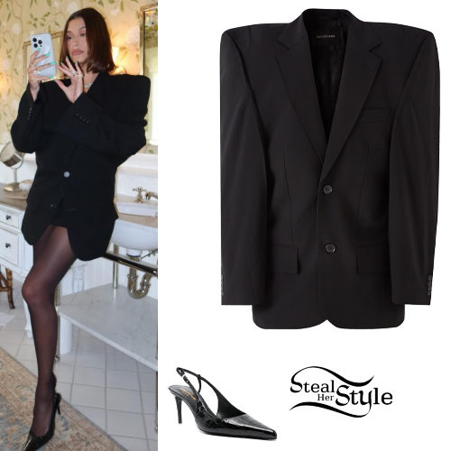 Black Blazer, Slingback Pumps
