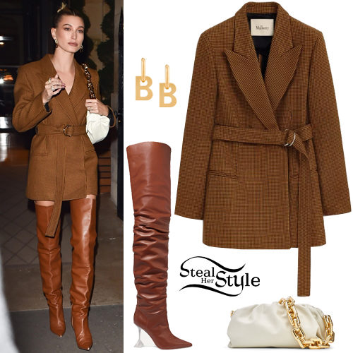 Brown Belted Blazer and Boots