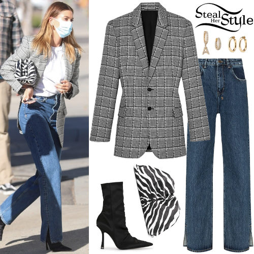 Check Blazer, Blue Jeans