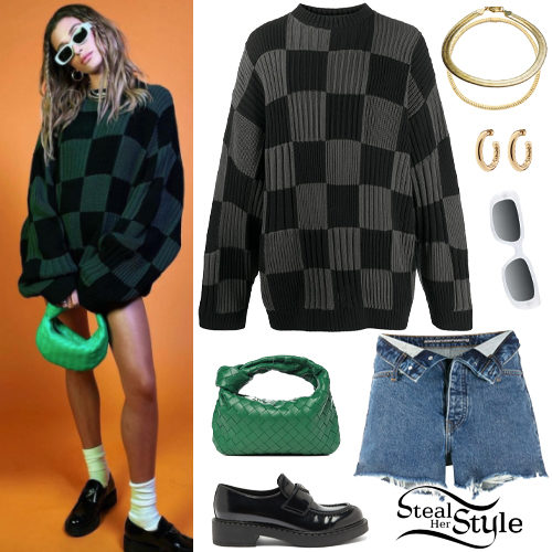 Checked Sweater, Patent Shoes