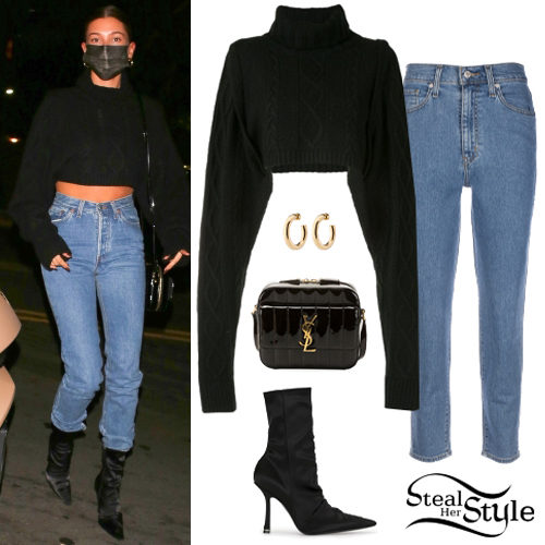 Crop Sweater, Blue Jeans