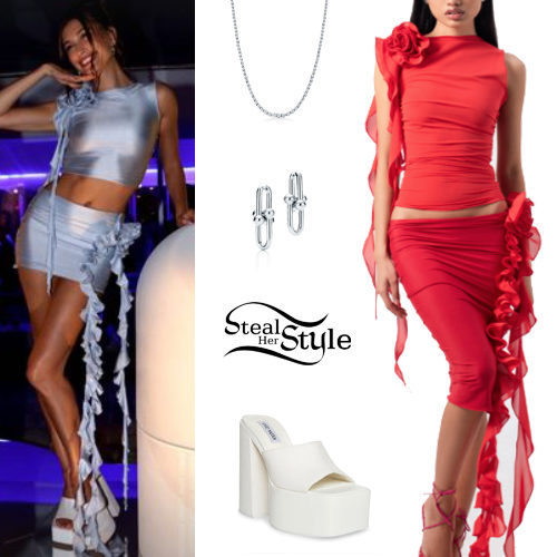 Crop Top and Mini Skirt