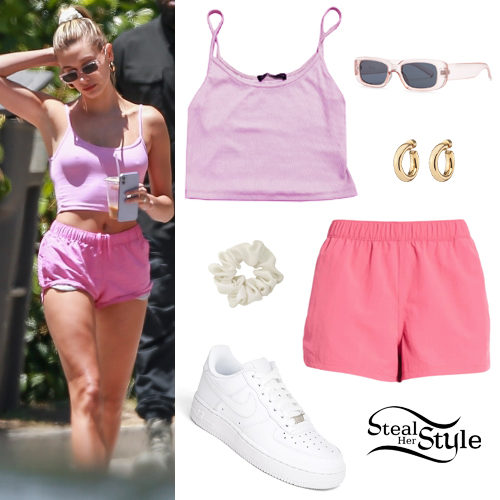 Pink Tank Top and Shorts