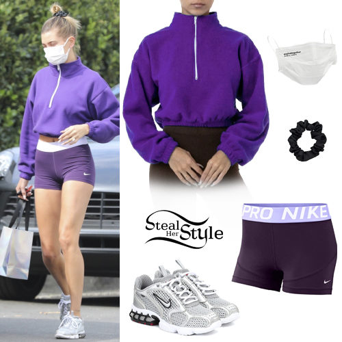 Purple Sweatshirt and Shorts