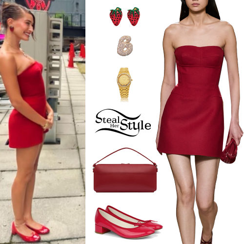 Red Mini Dress and Shoes