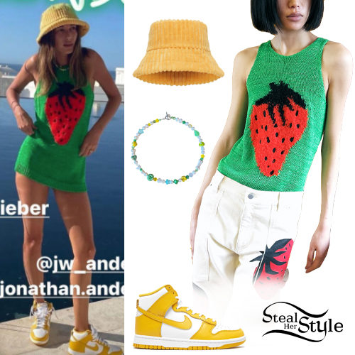 Strawberry Top, Yellow Sneakers