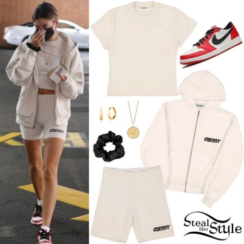 Tee, Hoodie and Biker Shorts