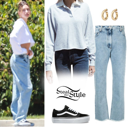 White Crop Top, Straight Jeans