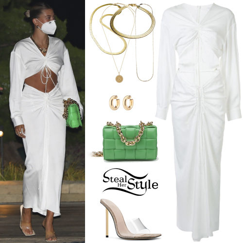 White Dress, Clear Mules