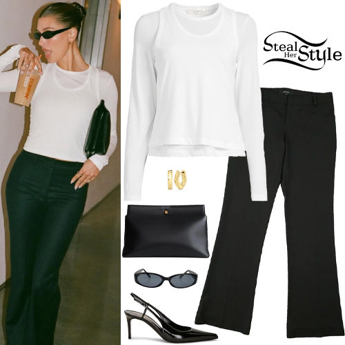 White Top, Black Pants