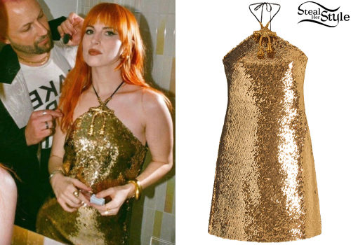 Gold Sequin Dress