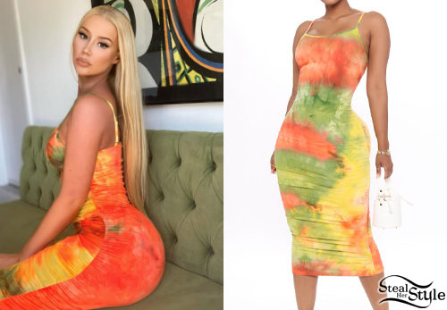 Orange Tie-Dye Dress