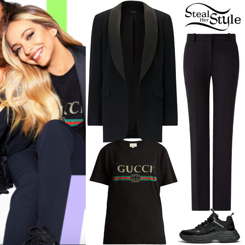 Black Suit, Chunky Sneakers