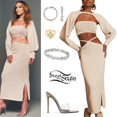 Beige Dress and Suit