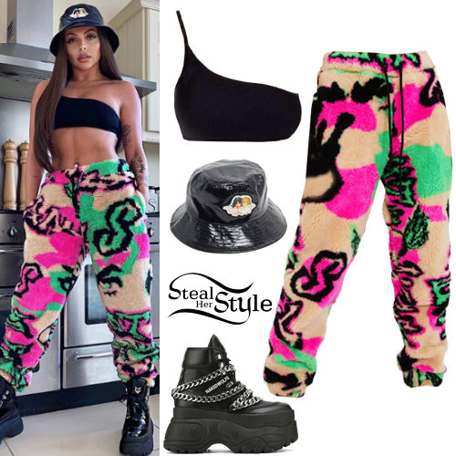 Black Bralet, Fleece Joggers