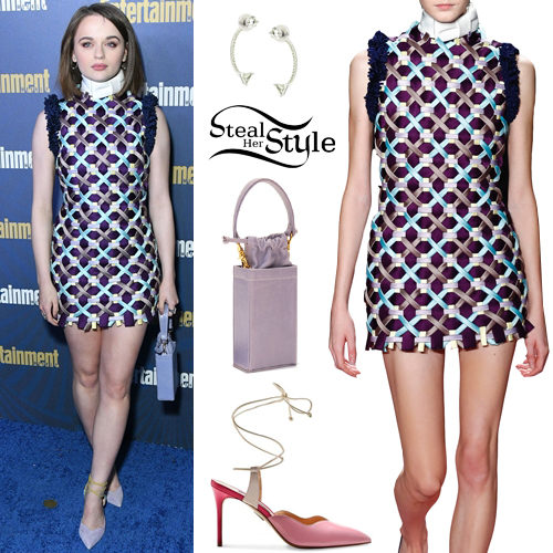 Purple Mini Dress, Pointed Pumps