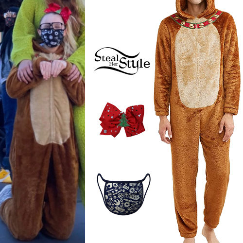 Reindeer Onesie, Red Bow