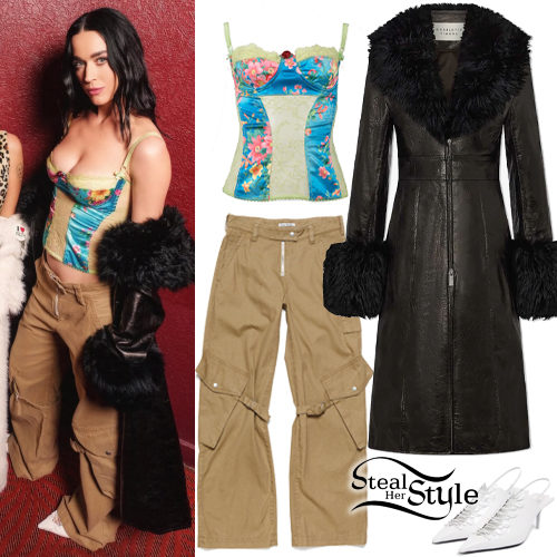 Floral Corset, Cargo Pants