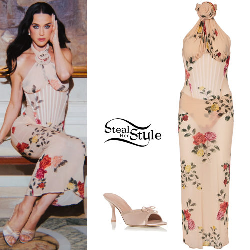 Floral Dress and Mules