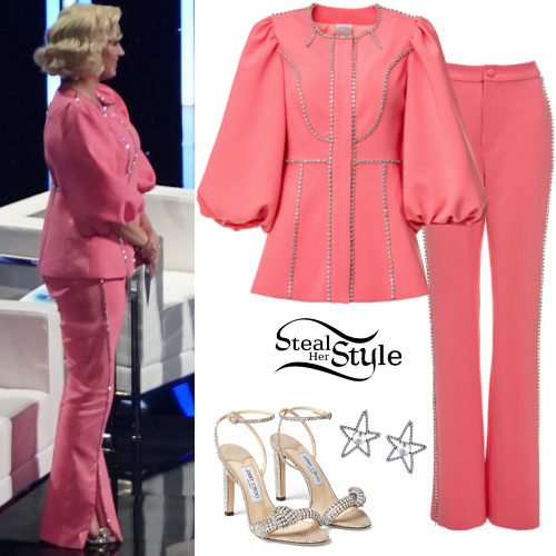 Pink Crystal Blouse and Pants