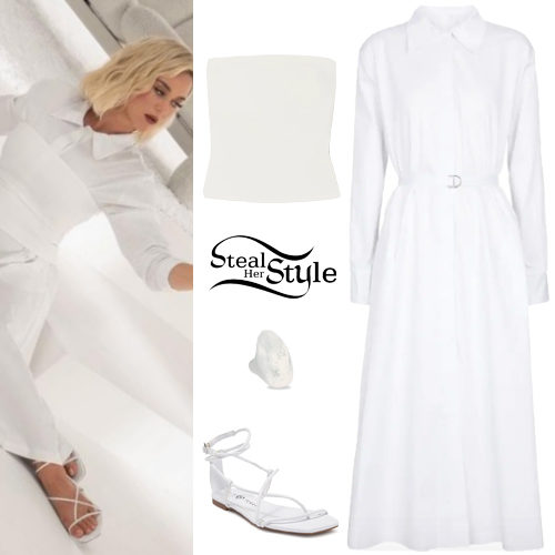 White Dress and Sandals