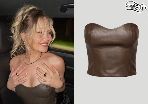 Brown Leather Corset