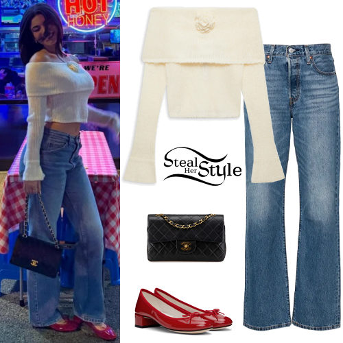 Knit Top, Blue Jeans