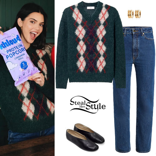 Argyle Sweater, Blue Jeans