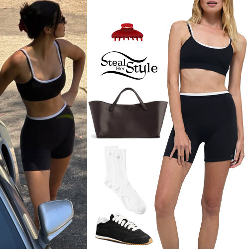 Black Bra and Shorts