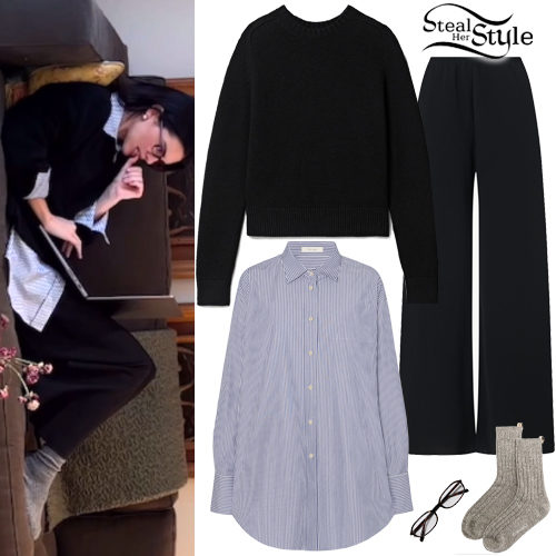 Black Sweater and Pants