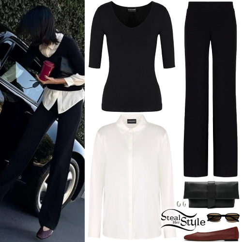 Black Sweater, White Shirt