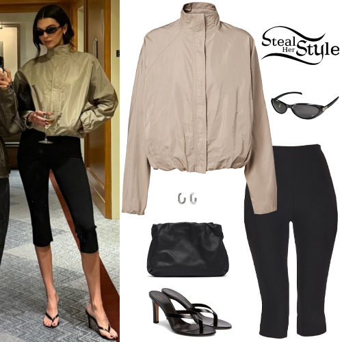 Bomber Jacket, Black Capri