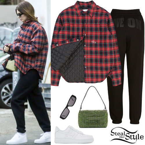 Flannel Jacket, Black Pants