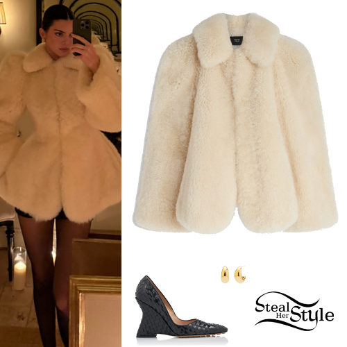 Fur Jacket, Black Pumps