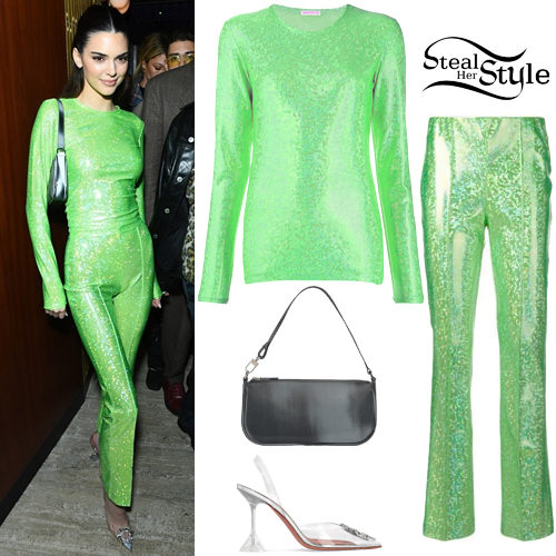 Green Shimmer Top and Pants