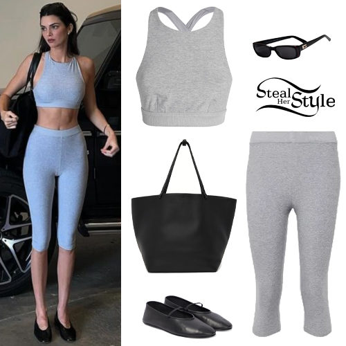 Grey Crop Top and Legging