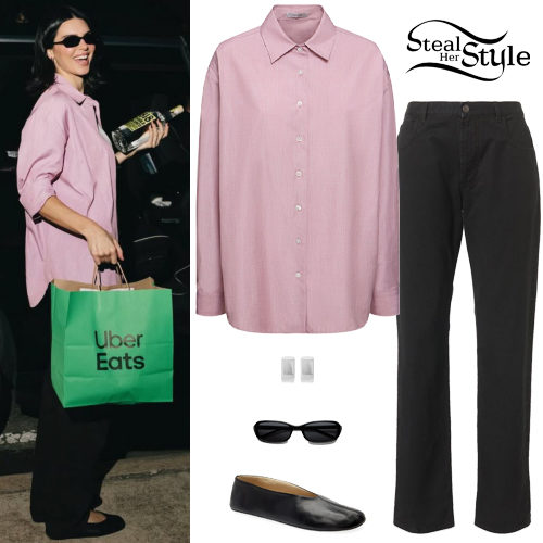 Pink Shirt, Black Jeans