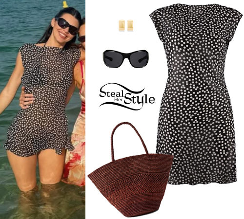 Polka Dot Dress, Black Sunglasses