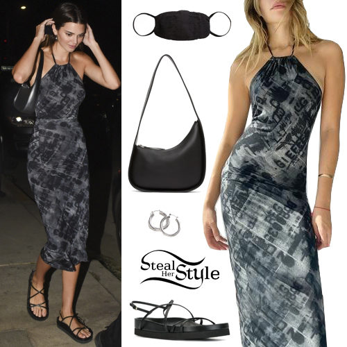 Printed Dress, Strappy Sandals