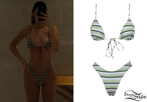 Striped Triangle Bikini