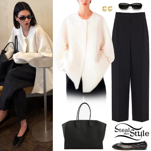 White Blouse, Black Pants