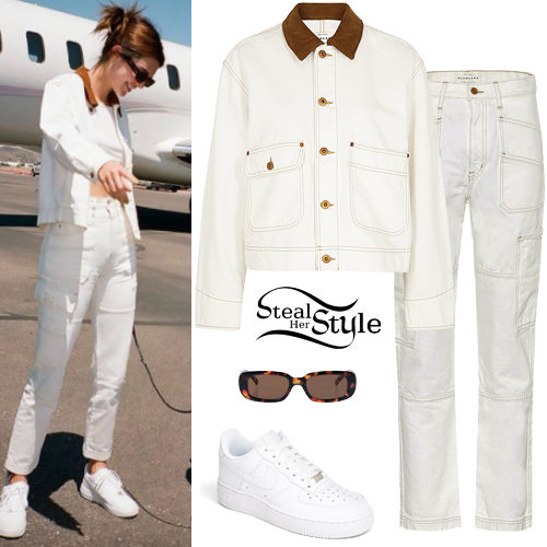 White Denim Jacket and Pants