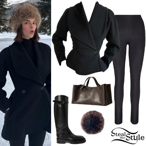 Wool Jacket, Black Leggings