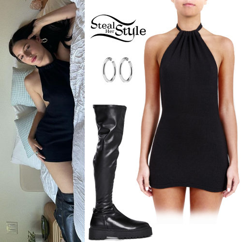 Black Dress and Boots