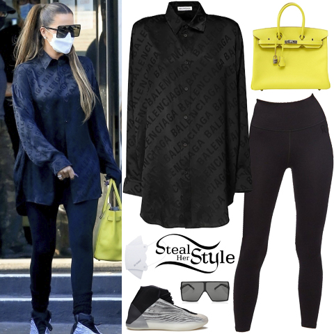 Black Blouse and Leggings