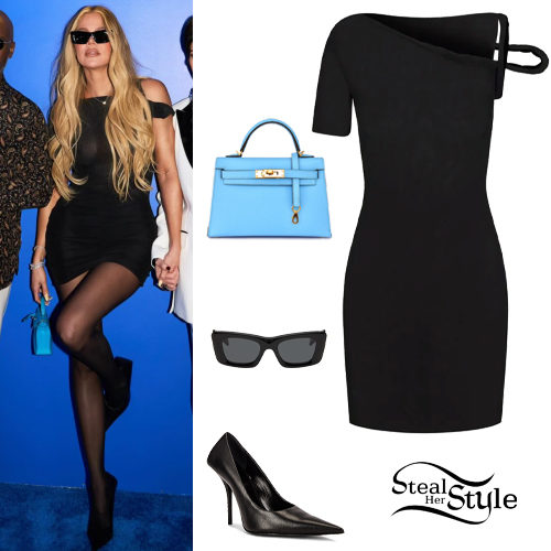 Black Mini Dress and Pumps